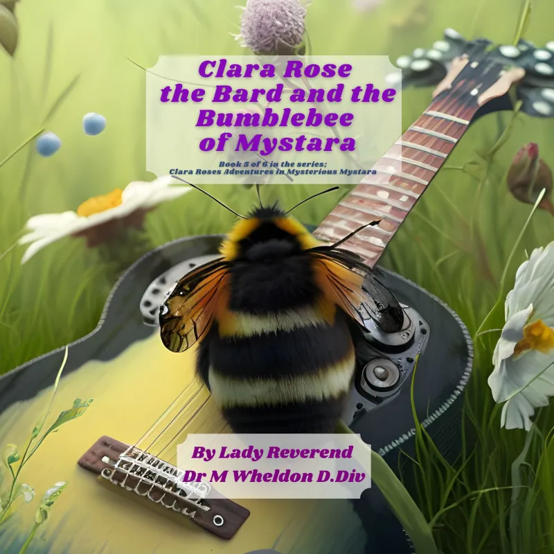 Book cover: Clara Rose the Bard and the Bumblebee of Mystara