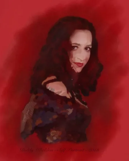 Diddy Wheldon – self-portrait, 2013, hand-drawn digital painting on iPad