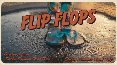 Still from Has the Sun Come Out to Play: “Flip Flops” postcard card